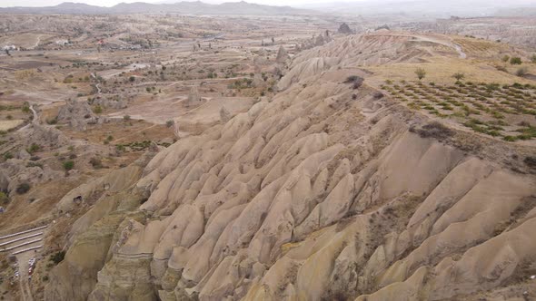 Cappadocia Landscape Aerial View. Turkey. Goreme National Park alt