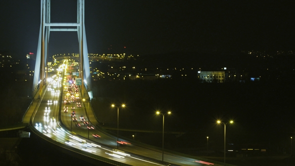 Cars Moving through a Bridge alt