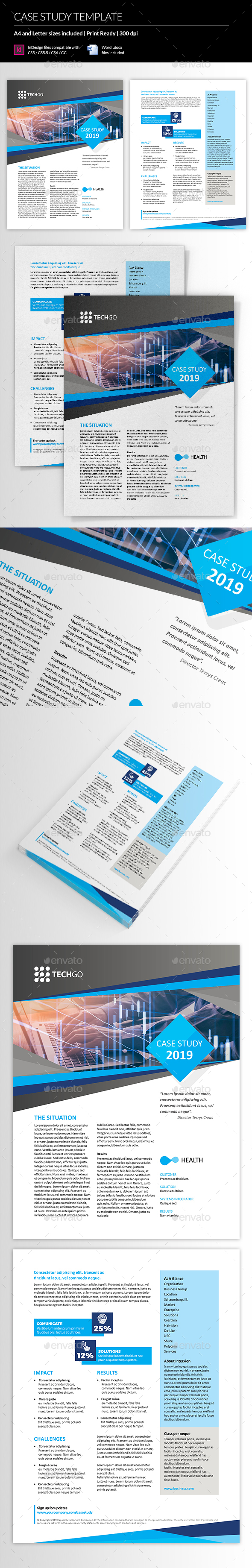 Case Study Template - Newsletters Print Templates