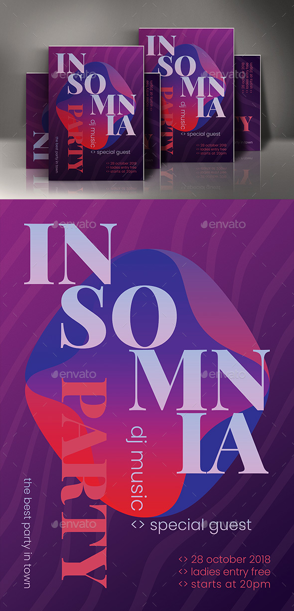 Insomnia Party Poster - Clubs & Parties Events