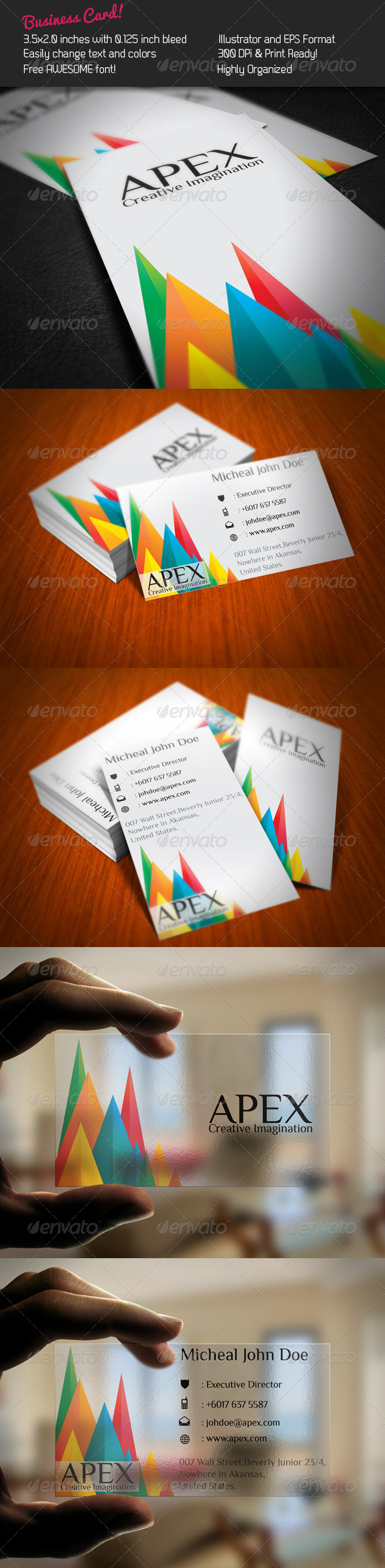 Apex Business Card - Creative Business Cards