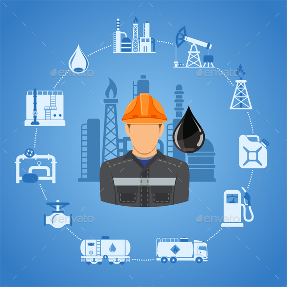 Oil Industry Concept - Industries Business