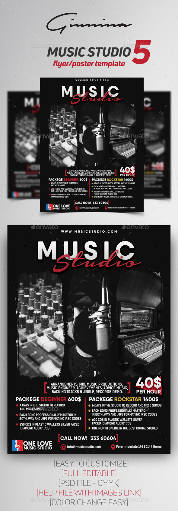 Music Studio 5 Flyer/Poster - Commerce Flyers