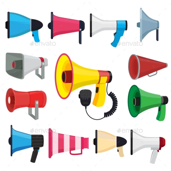 Symbols for Promotion and Announce - Man-made Objects Objects