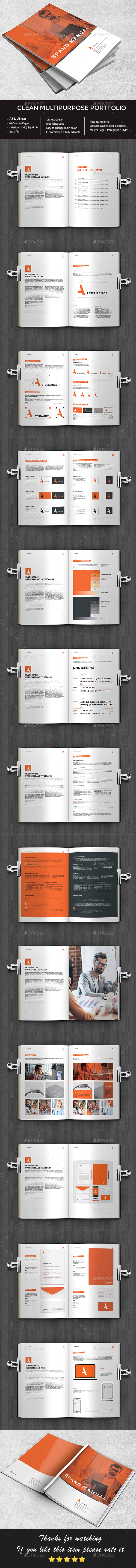 Brand Manual - Brochures Print Templates