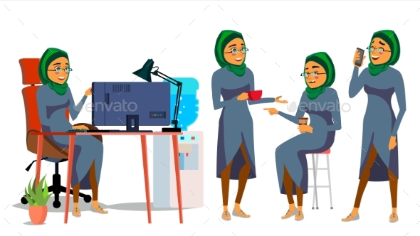 Boss Working Character Vector - People Characters