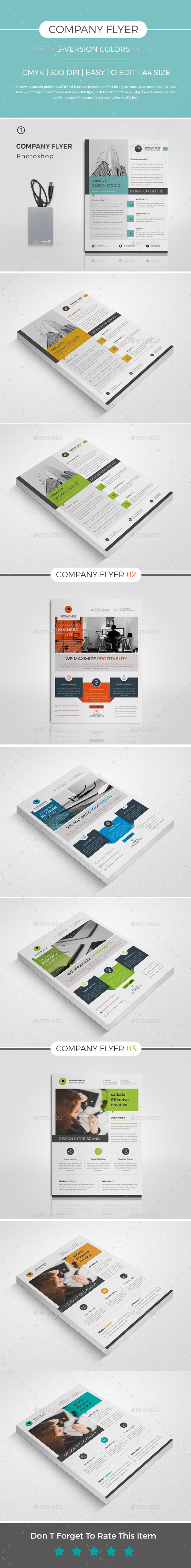 3 Corporate Flyer Bundle - Corporate Flyers