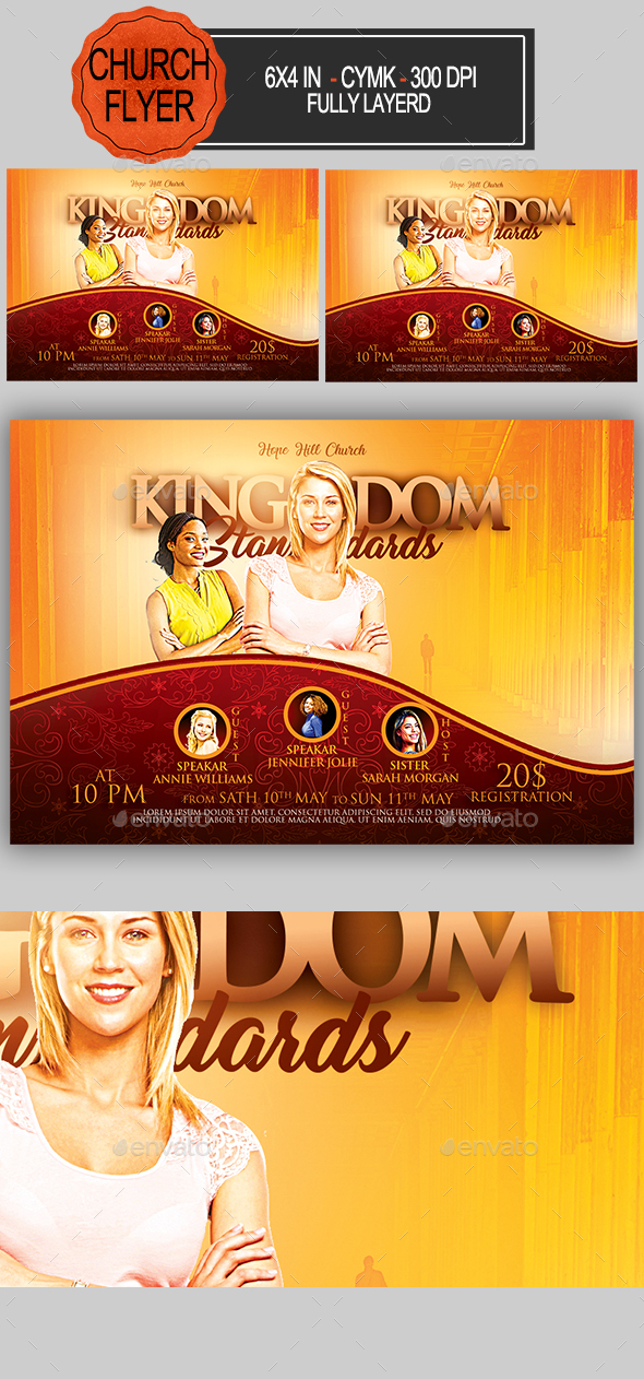 Kingdom Standards Church Flyer - Church Flyers