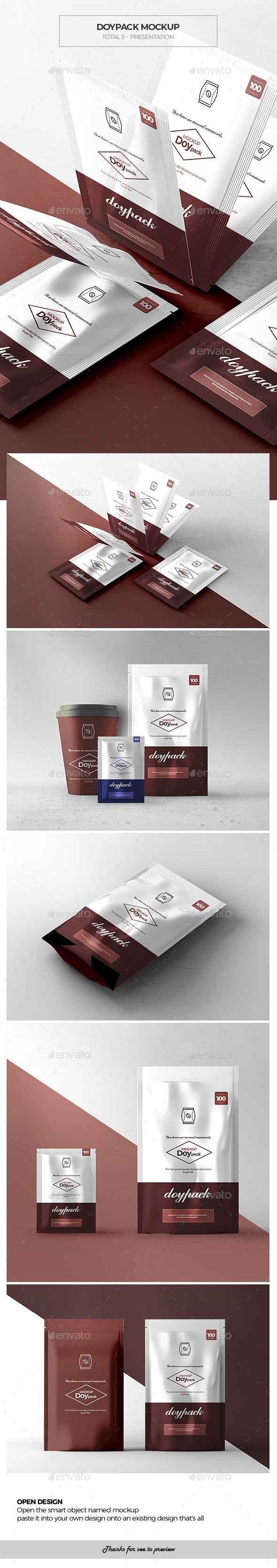 Doypack Mock-up 2 - Packaging Product Mock-Ups
