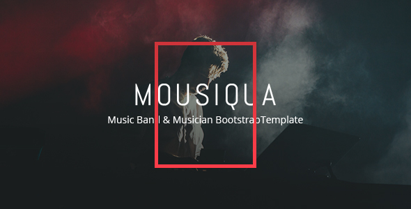 Fabulous Mousiqua - Music Band  Html Template
