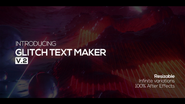 Glitch Text Maker + Sound FX