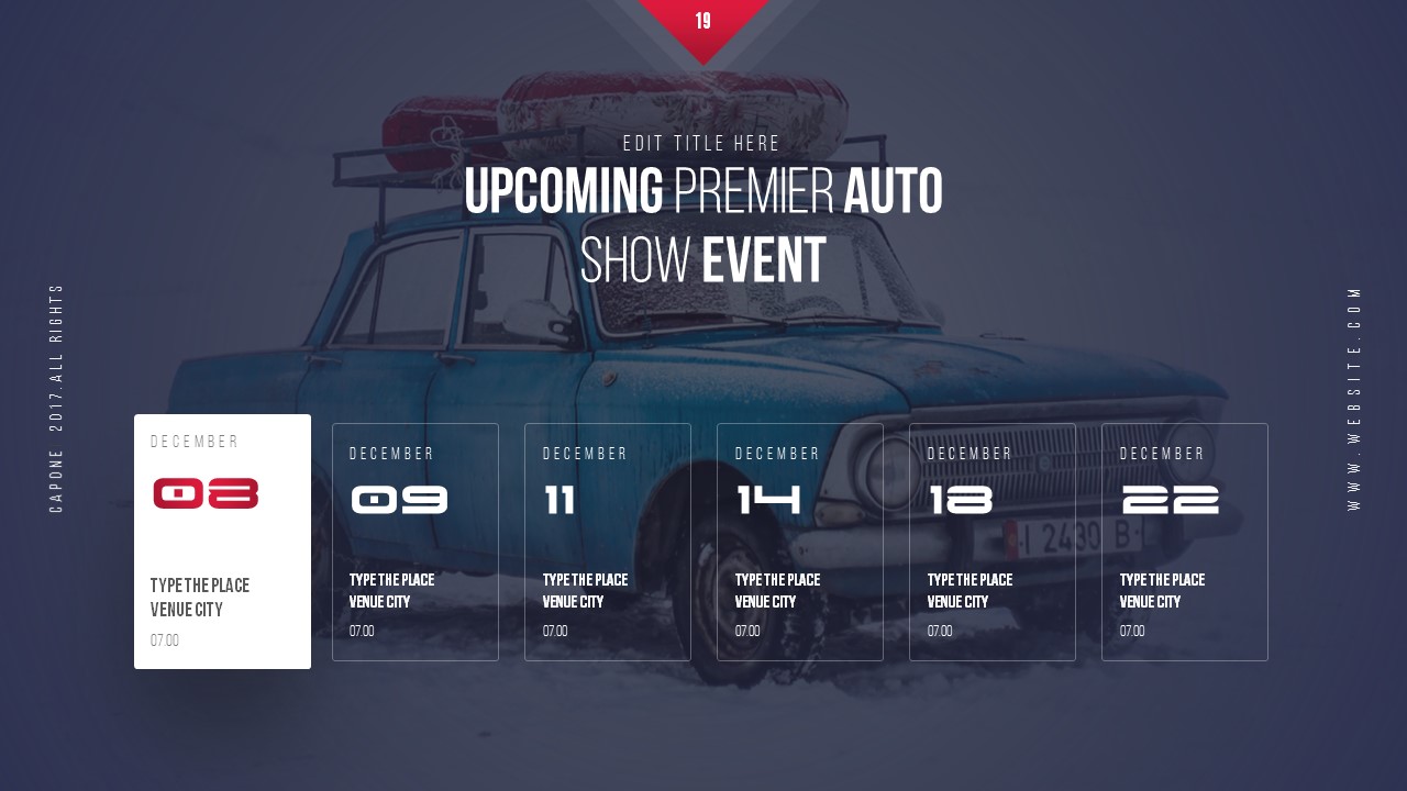 Capone Automotive Keynote Presentation Template, Presentation Templates