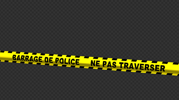 Police Line - French Text - 4K