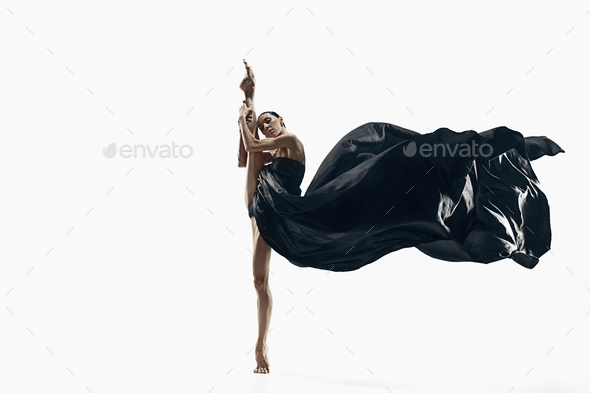 Aerobics fitness woman exercising isolated in full body. - Stock Photo - Images