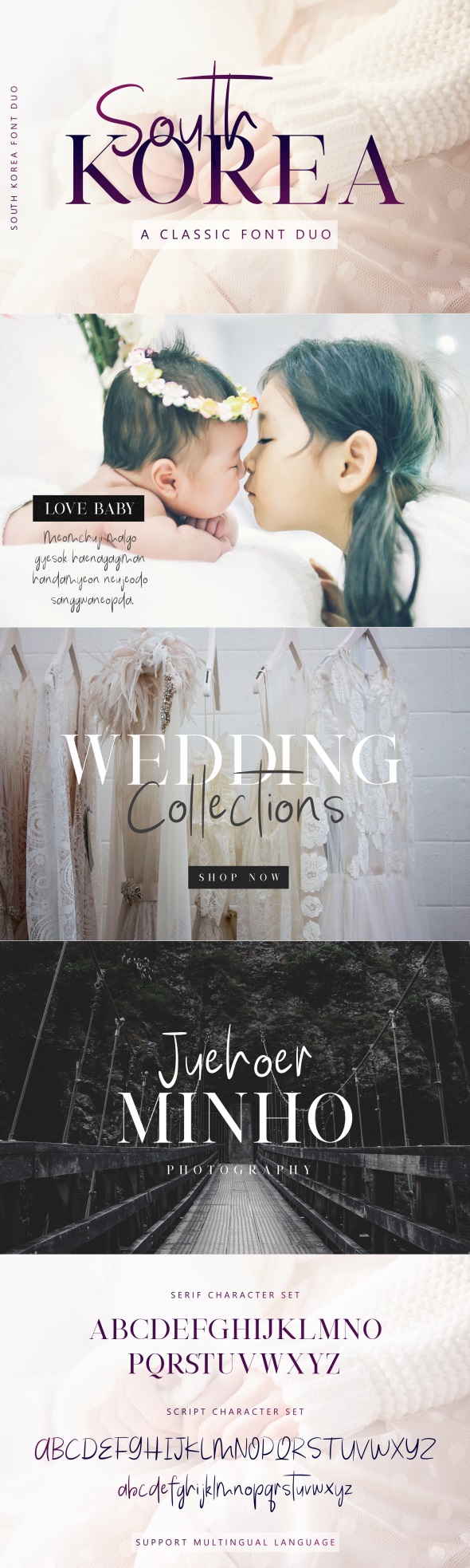 South Korea - Font Duo - Serif Fonts