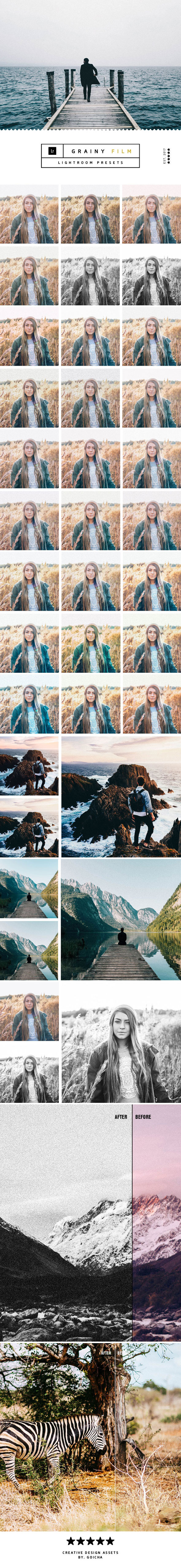 Grainy Film Look Presets - Lightroom Presets Add-ons
