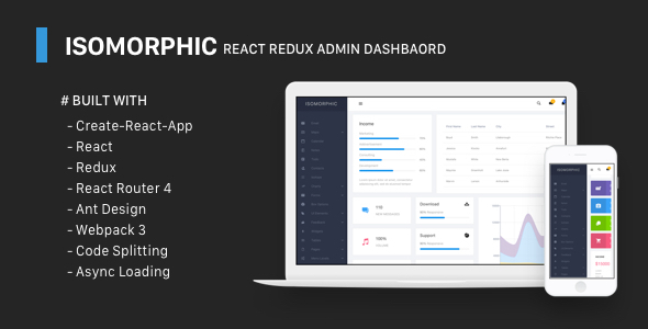 Mate - React Admin Template With Redux & Material Design - 1