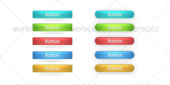 Shinny Buttons for web / PSD