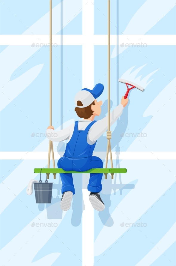 Window Washer - People Characters
