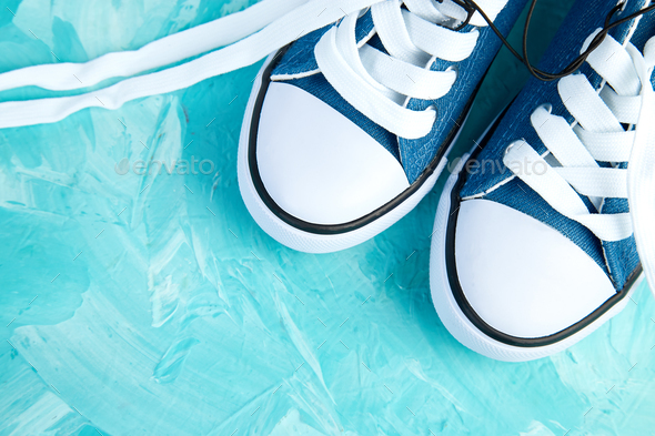 Female or male sneakers shoes - Stock Photo - Images