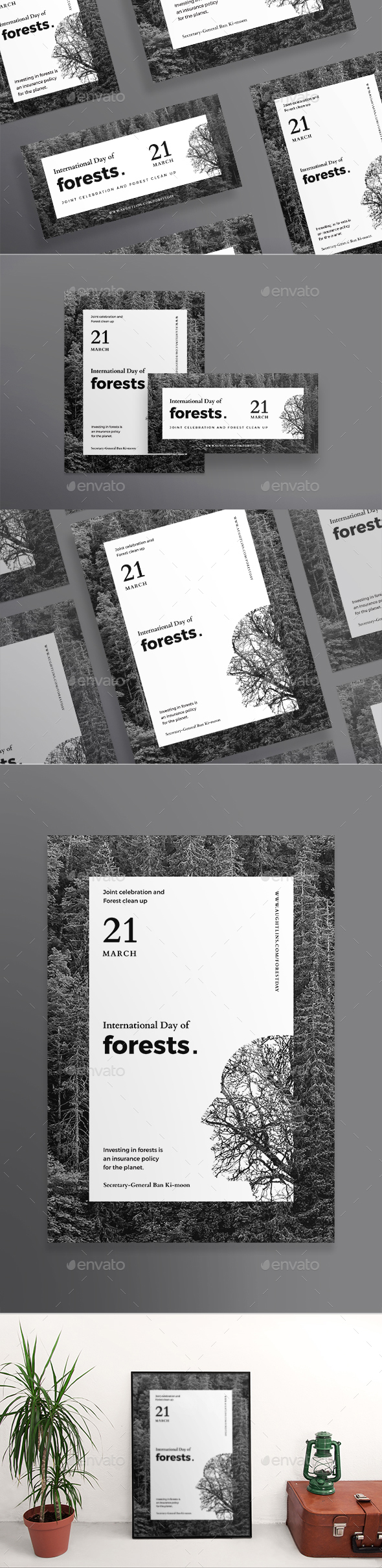 Day Of Forests Flyers - Holidays Events