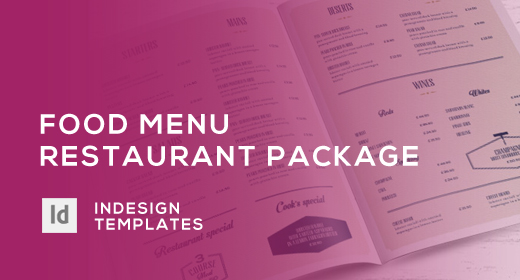 Food Menu - Restaurant Package - InDesign