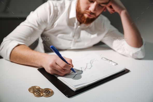 Close up portrait of a confident young businessman - Stock Photo - Images
