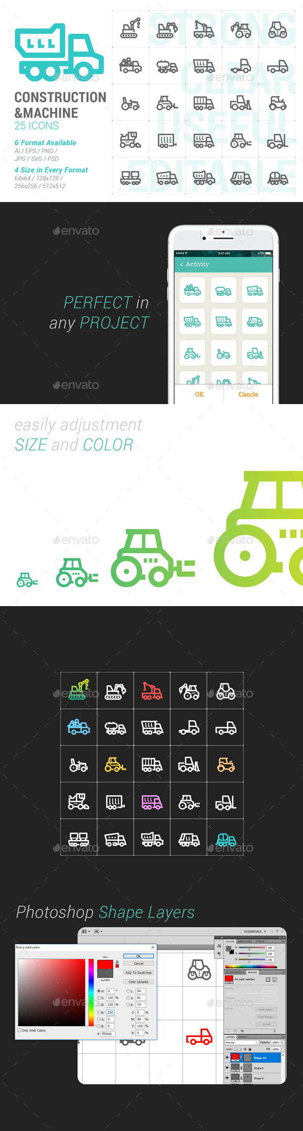 Construction & Machine Mini Icon - Objects Icons