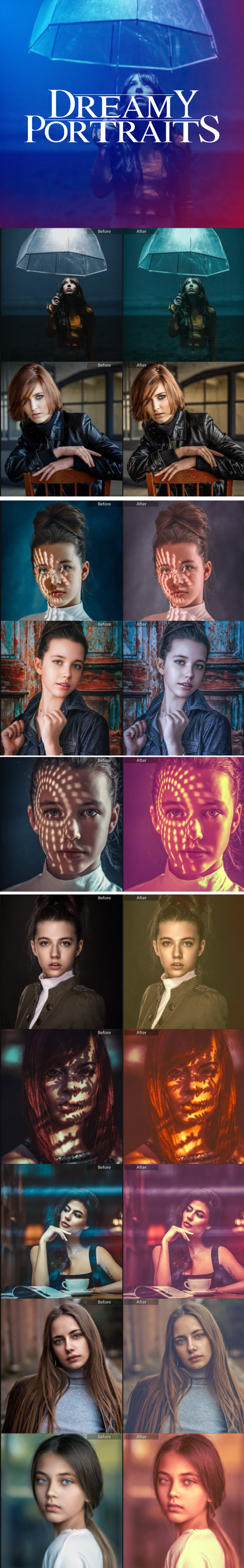 15 Dreamy Moody Tones Lightroom Presets - Portrait Lightroom Presets