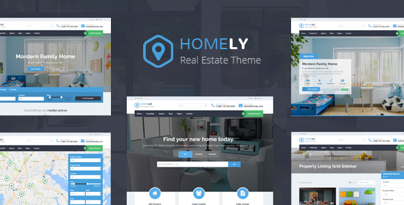 Homely - Real Estate WordPress Theme Free Download