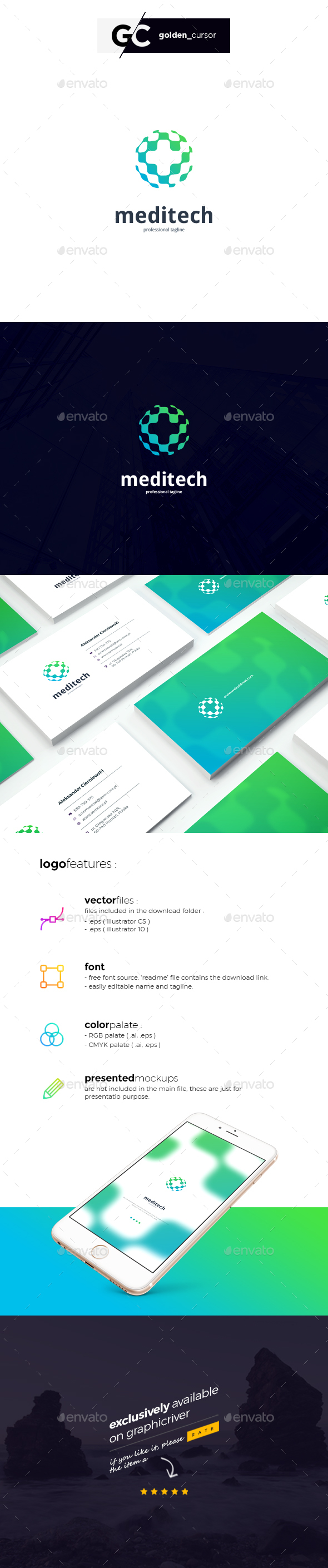 Medi Tech Logo Template - Symbols Logo Templates