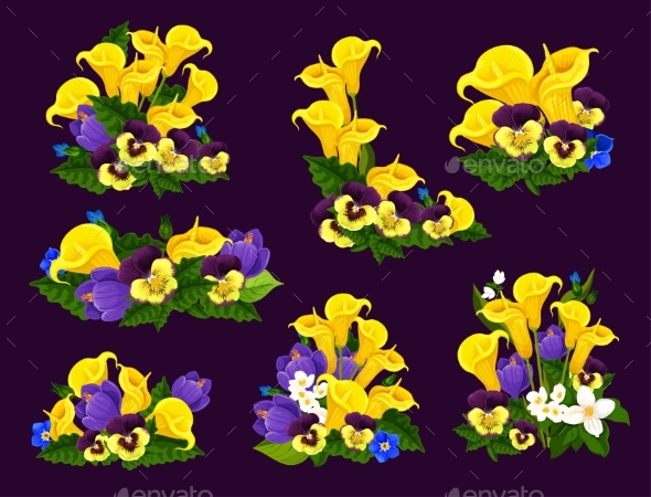 Flower and Blooming Garden Plant Icon Design - Flowers & Plants Nature