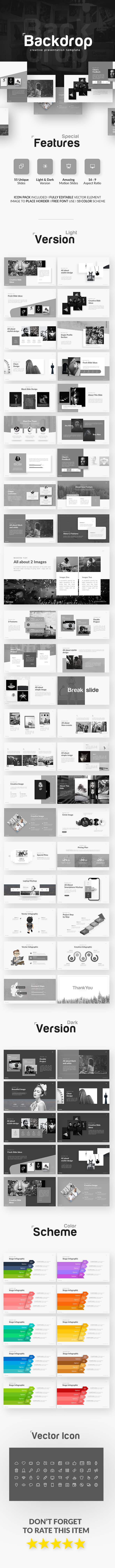 Backdrop Creative Presentation - Business PowerPoint Templates
