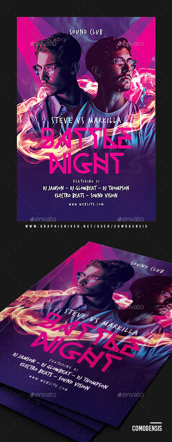 Dj Battle Party Flyer Templates - Clubs & Parties Events