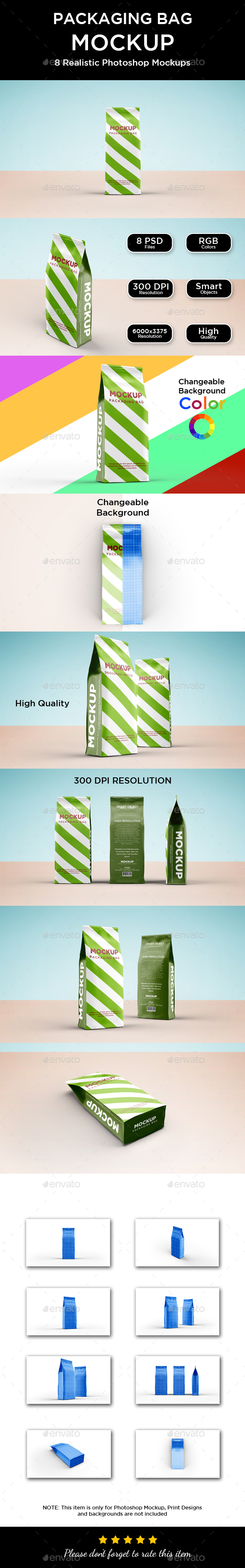 Packaging Paper Bag Mockup - Packaging Product Mock-Ups