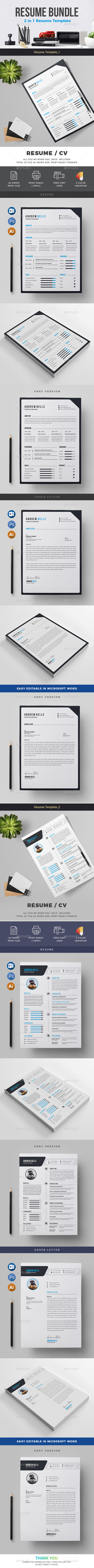 Resume Bundle 2 in 1 - Resumes Stationery
