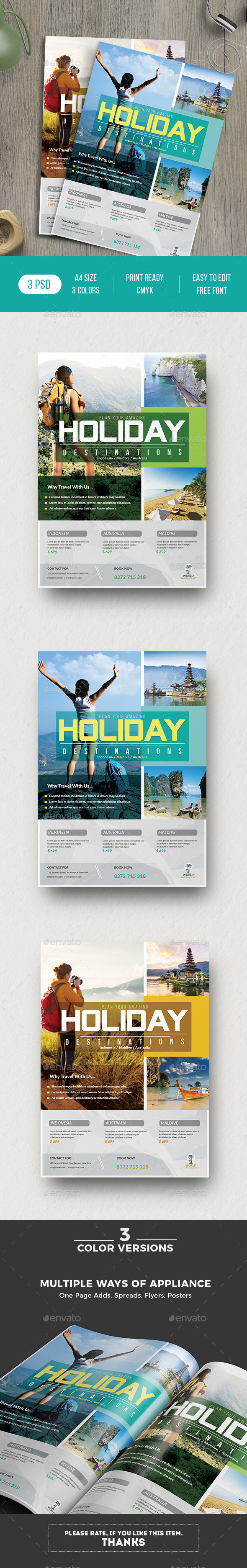 Travel Flyer - Holidays Events