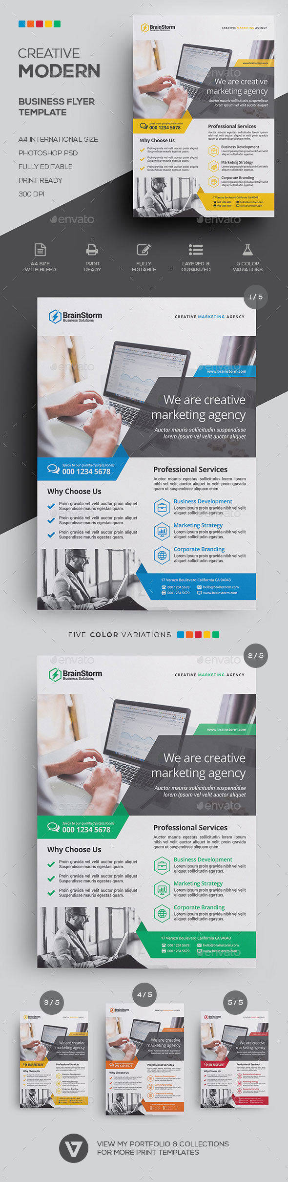 Corporate Business Flyer Template - Corporate Flyers