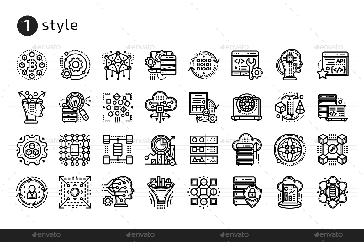 Download 32+ Data Science Flat Icons by OV11 | GraphicRiver