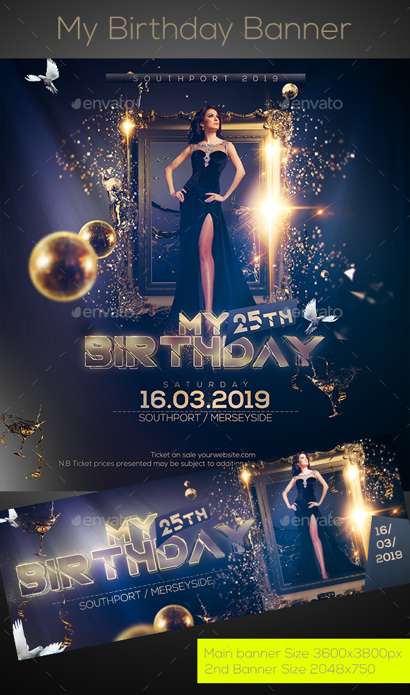 My Birthday Banner - Miscellaneous Social Media