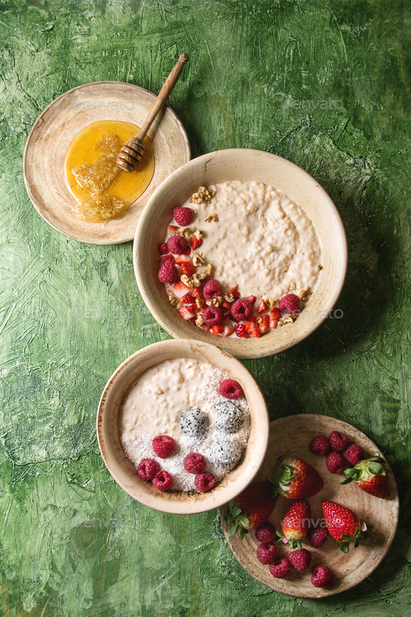 Rice porrige with berries - Stock Photo - Images