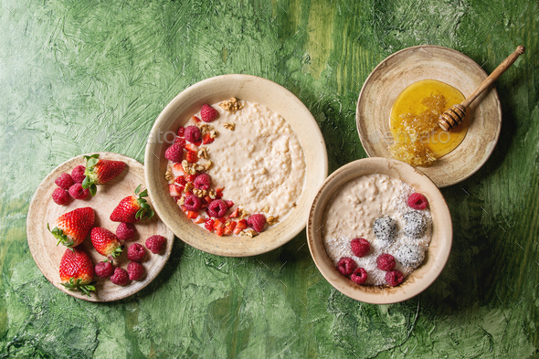 Rice porrige with berries - Stock Photo - Images