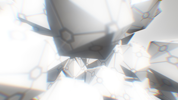 Abstract White Object VJ Clean