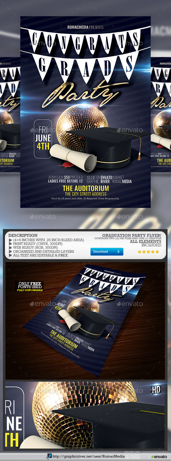 Graduation Flyer - Clubs & Parties Events