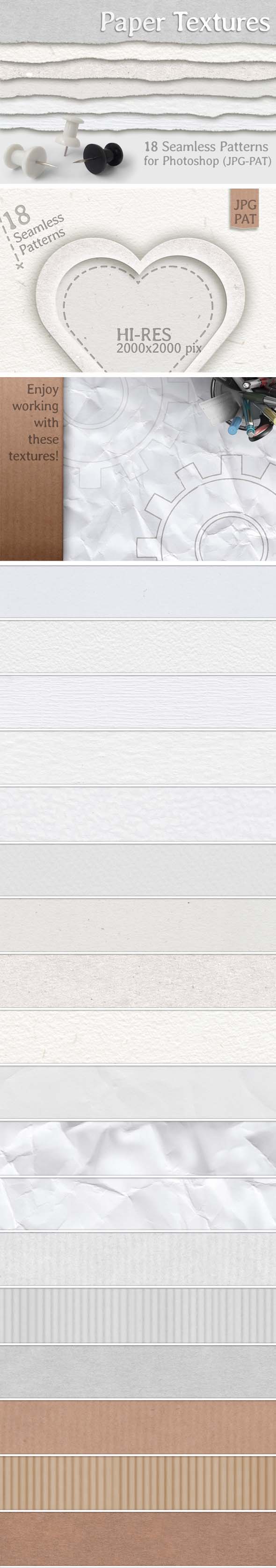 Paper Textures - Miscellaneous Textures / Fills / Patterns
