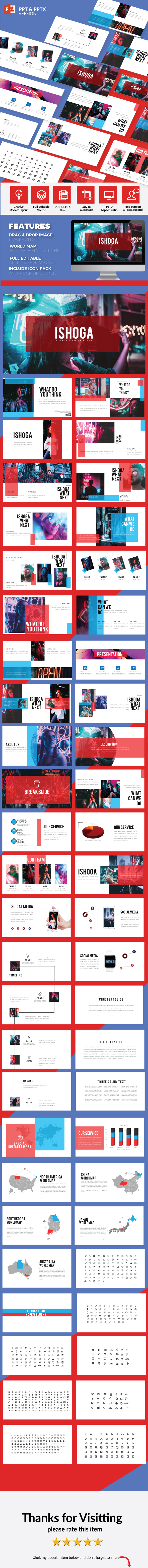 Ishoga - Multipurpose Presentation Template - PowerPoint Templates Presentation Templates