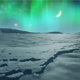 Northern Lights over Icy Plain - VideoHive Item for Sale
