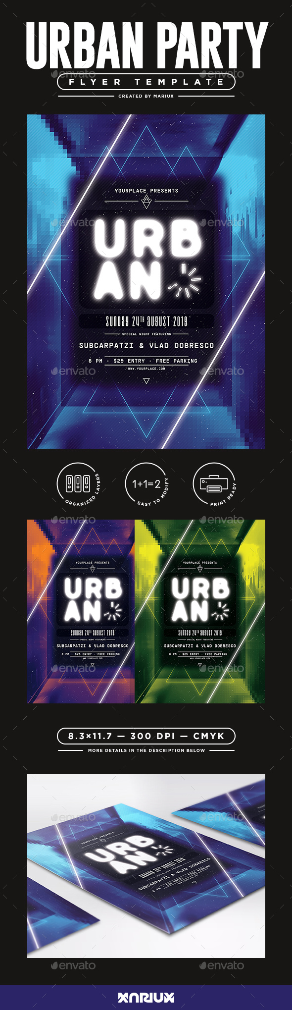 Urban Madness Flyer/Poster - Clubs & Parties Events