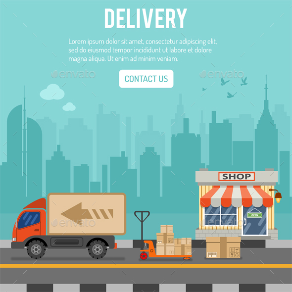 Shopping and Delivery Concept - Services Commercial / Shopping