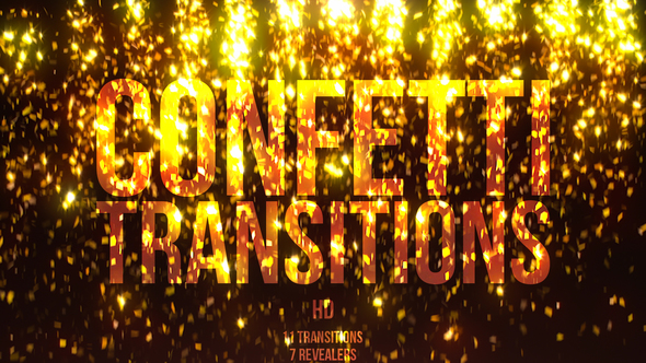 Gold Confetti Transitions